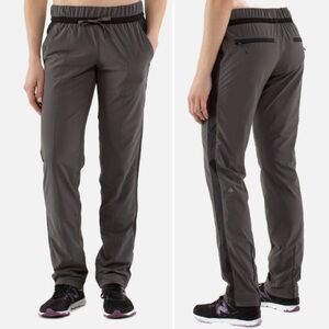 LULULEMON Gray Run Bandit Track Pant Size 4